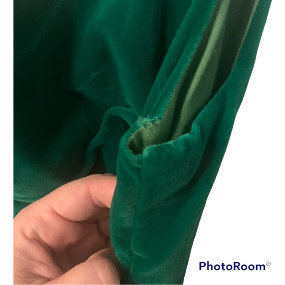 Vintage Green Velvet Long Dress size XS Look at pictures - Picture 7 of 10